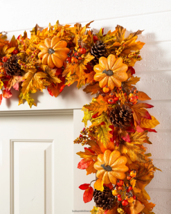 Balsam Hill buiten herfsttradities gebladerte 8ZHB426 decoratie