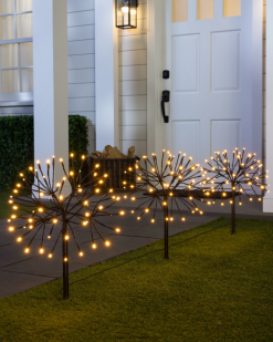 Balsam Hill buiten starburst padverlichtingsset 8ZHB380 decoratie
