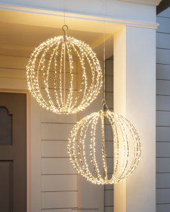 Balsam Hill buitenverlichte bolset 8ZHB362 decoratie
