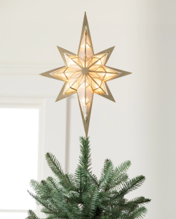 Balsam Hill capiz bethlehem sterboomtopper 8ZHB350 decoratie