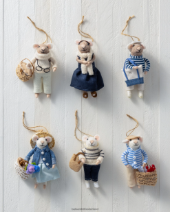 Balsam Hill feestelijke vrienden vilten ornamentset 8ZHB225 decoratie