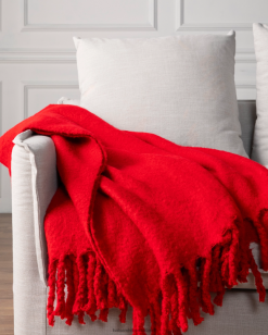 Balsam Hill Gooi van imitatiemohair 8ZHB261 decoratie