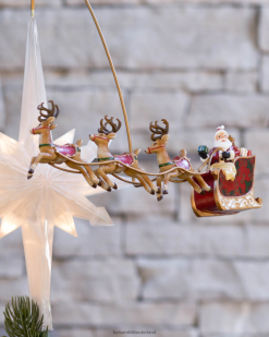 Balsam Hill Kerstman's slee geanimeerde boomtopper 8ZHB284 decoratie