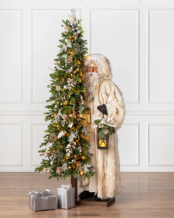 Balsam Hill levensgrote kerstman in het alpenbos 8ZHB245 decoratie