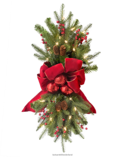 Balsam Hill vakantie trap swag 8ZHB120 decoratie