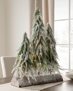 Balsam Hill verlichte sneeuwval naar beneden geveegd boombos 8ZHB354 decoratie