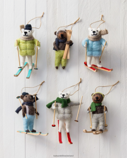 Balsam Hill vilten ornamentenset voor alpine avontuur 8ZHB258 decoratie